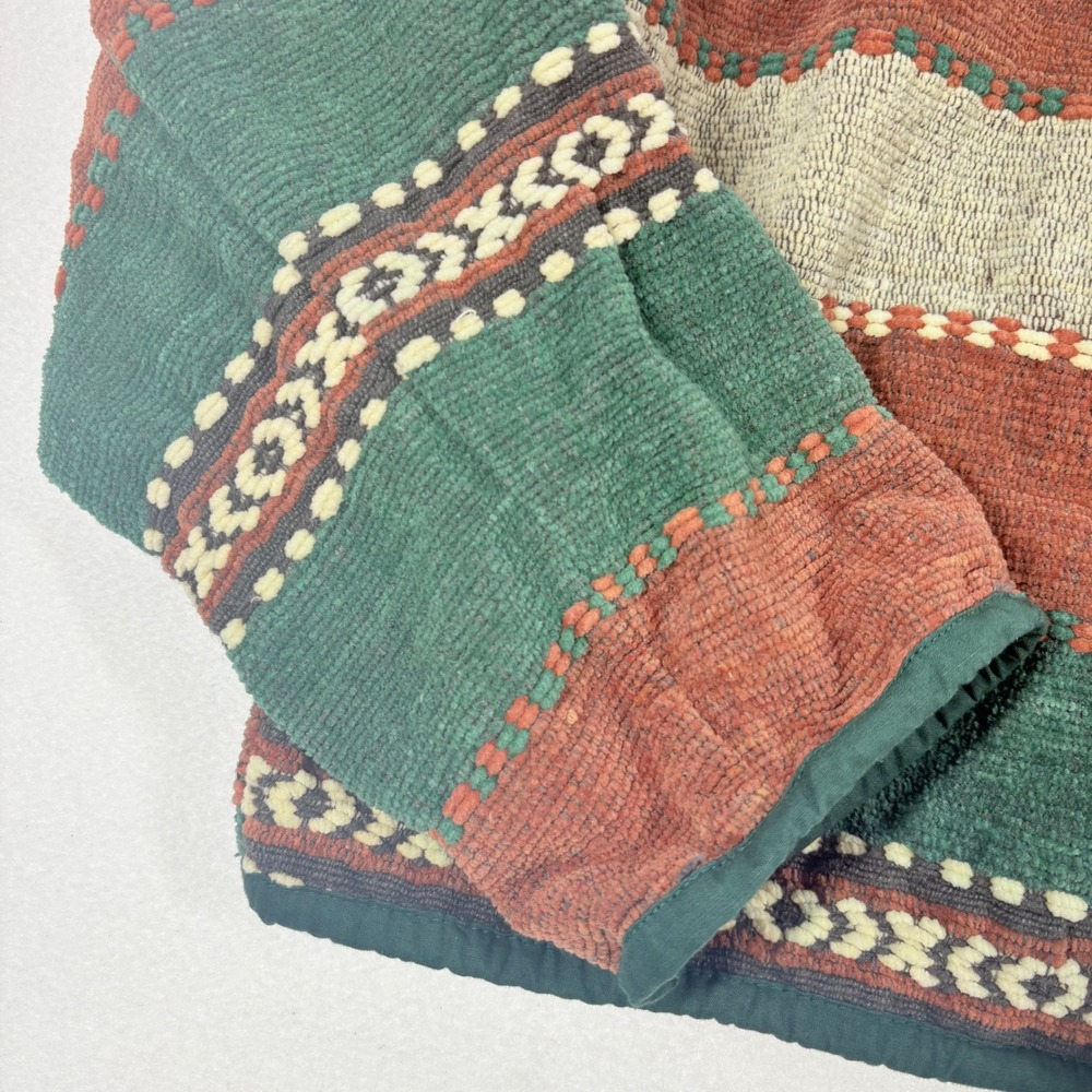 Vintage Blanket Jacket Cardigan‎ Womens L Cowl Collar Texture Southwestern Crop - Picture 2 of 8